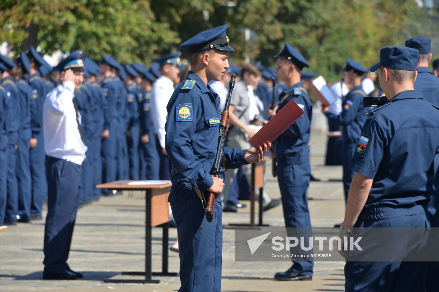 Oath ceremony for cadets of the Krasnodar Higher Military Aviation School