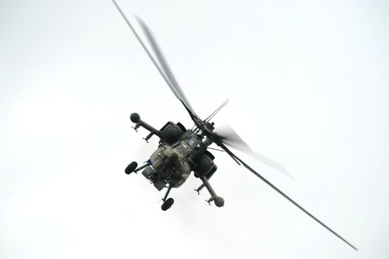 Aviation sports holiday at military air field in Rostov-on-Don