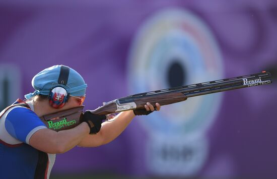 ISSF World Championship Shotgun. Day two