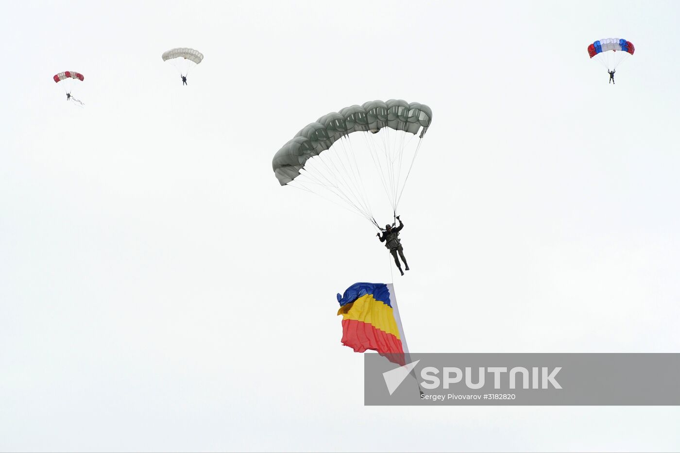 Aviation sports holiday at military air field in Rostov-on-Don