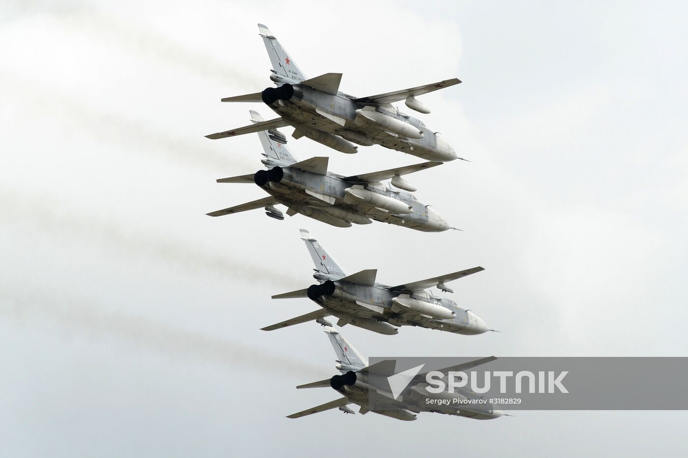 Aviation sports holiday at military air field in Rostov-on-Don