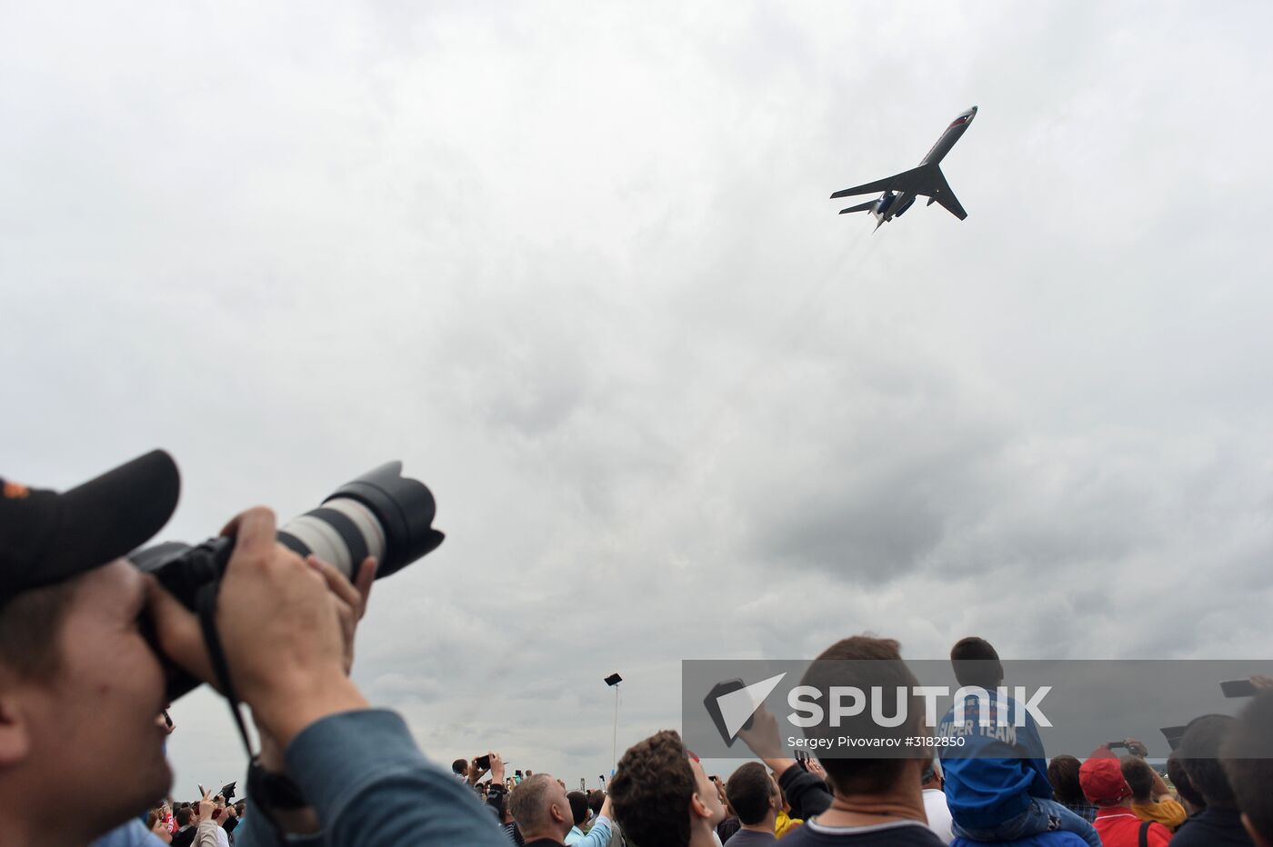Aviation sports holiday at military air field in Rostov-on-Don