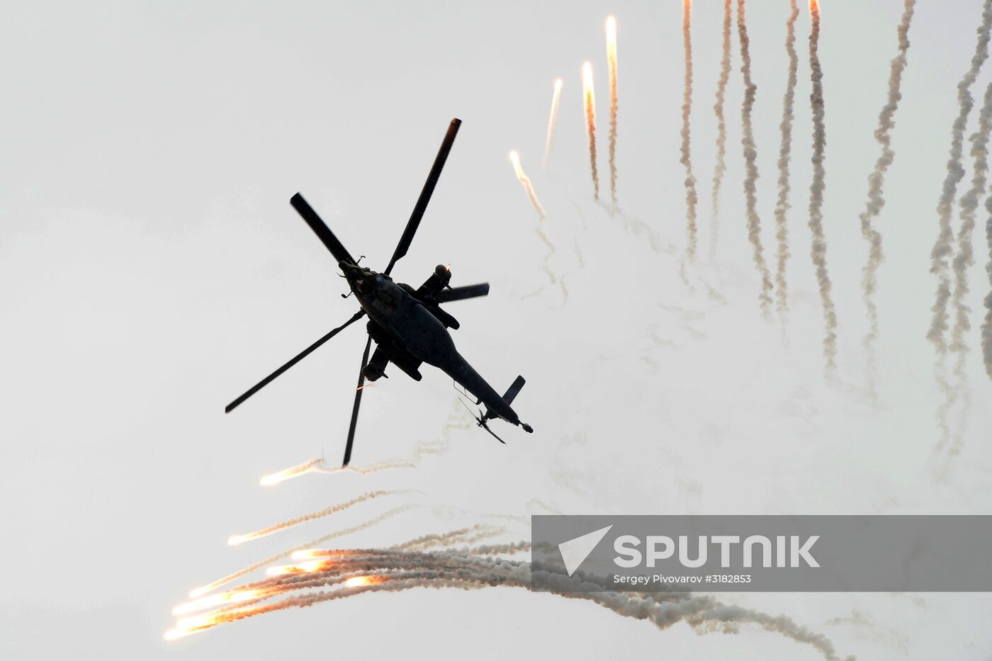 Aviation sports holiday at military air field in Rostov-on-Don