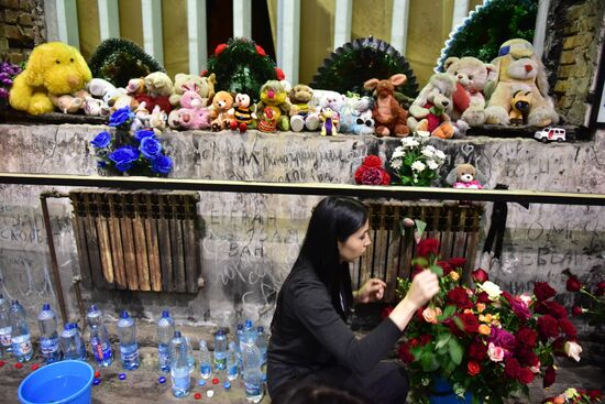 Mourning ceremonies in Beslan