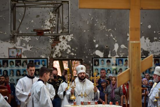 Mourning ceremonies in Beslan