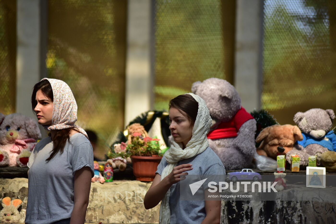 Mourning ceremonies in Beslan