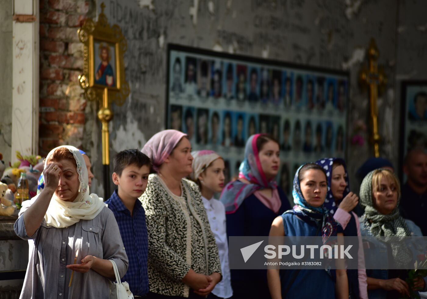 Mourning ceremonies in Beslan