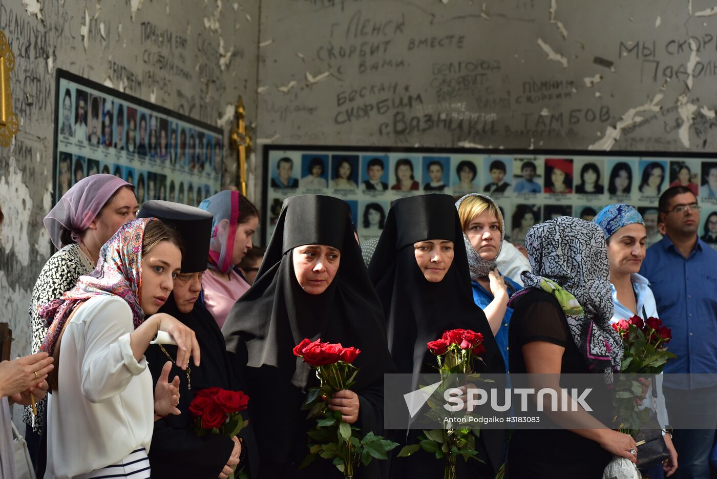 Mourning ceremonies in Beslan