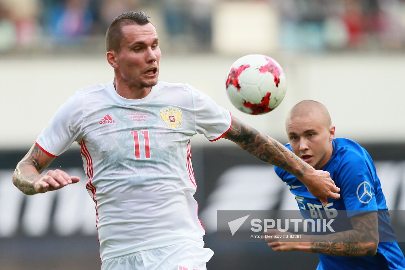 Russian national team vs. Dynamo Moscow friendly football match