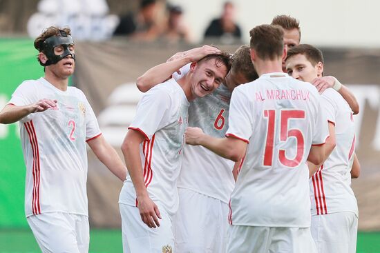 Russian national team vs. Dynamo Moscow friendly football match