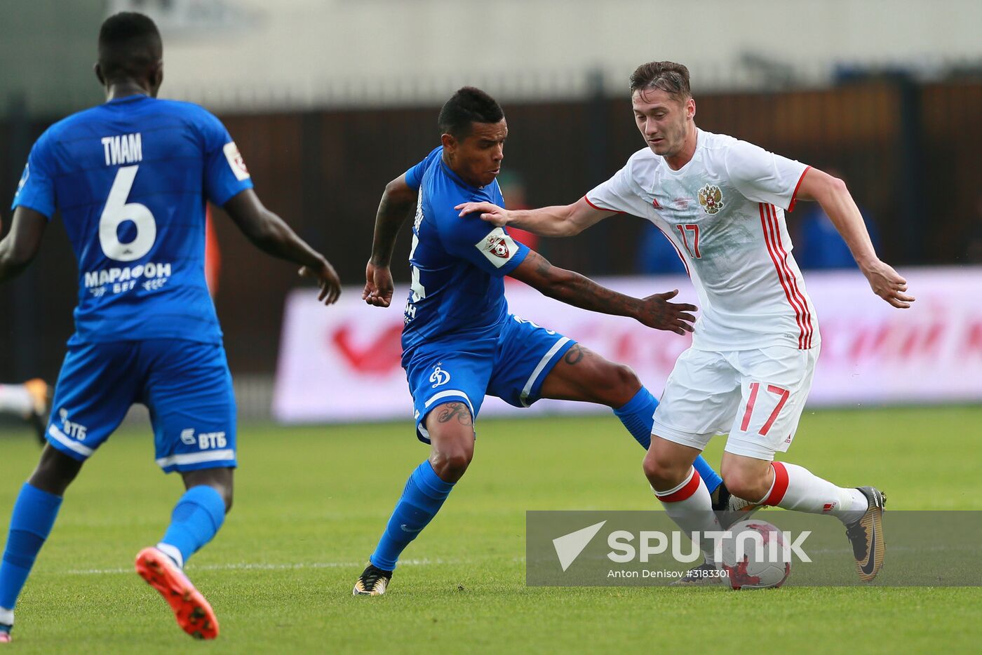 Russian national team vs. Dynamo Moscow friendly football match