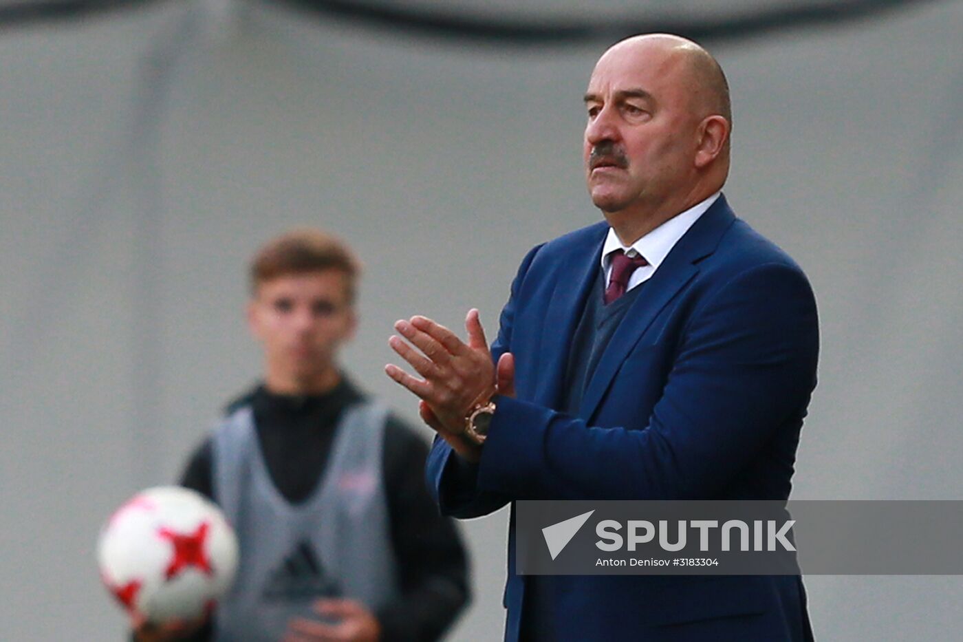 Russian national team vs. Dynamo Moscow friendly football match
