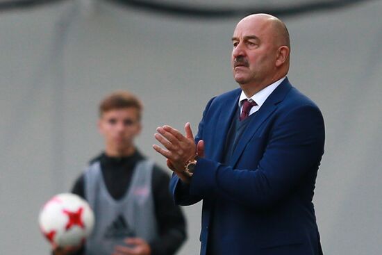 Russian national team vs. Dynamo Moscow friendly football match