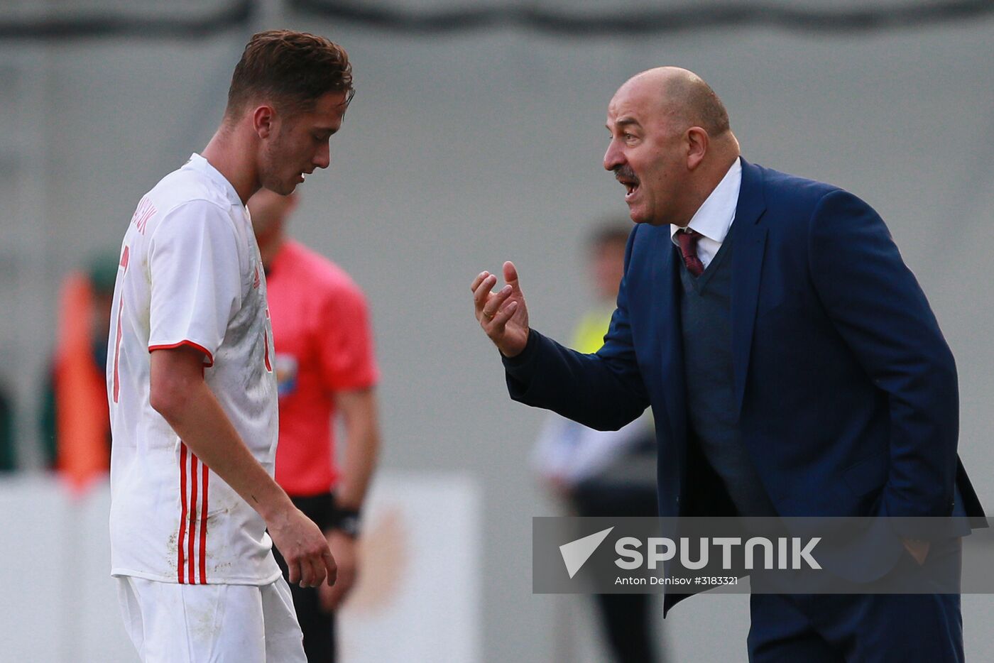 Russian national team vs. Dynamo Moscow friendly football match