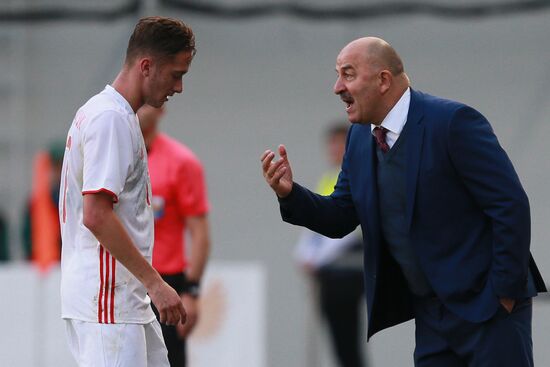 Russian national team vs. Dynamo Moscow friendly football match