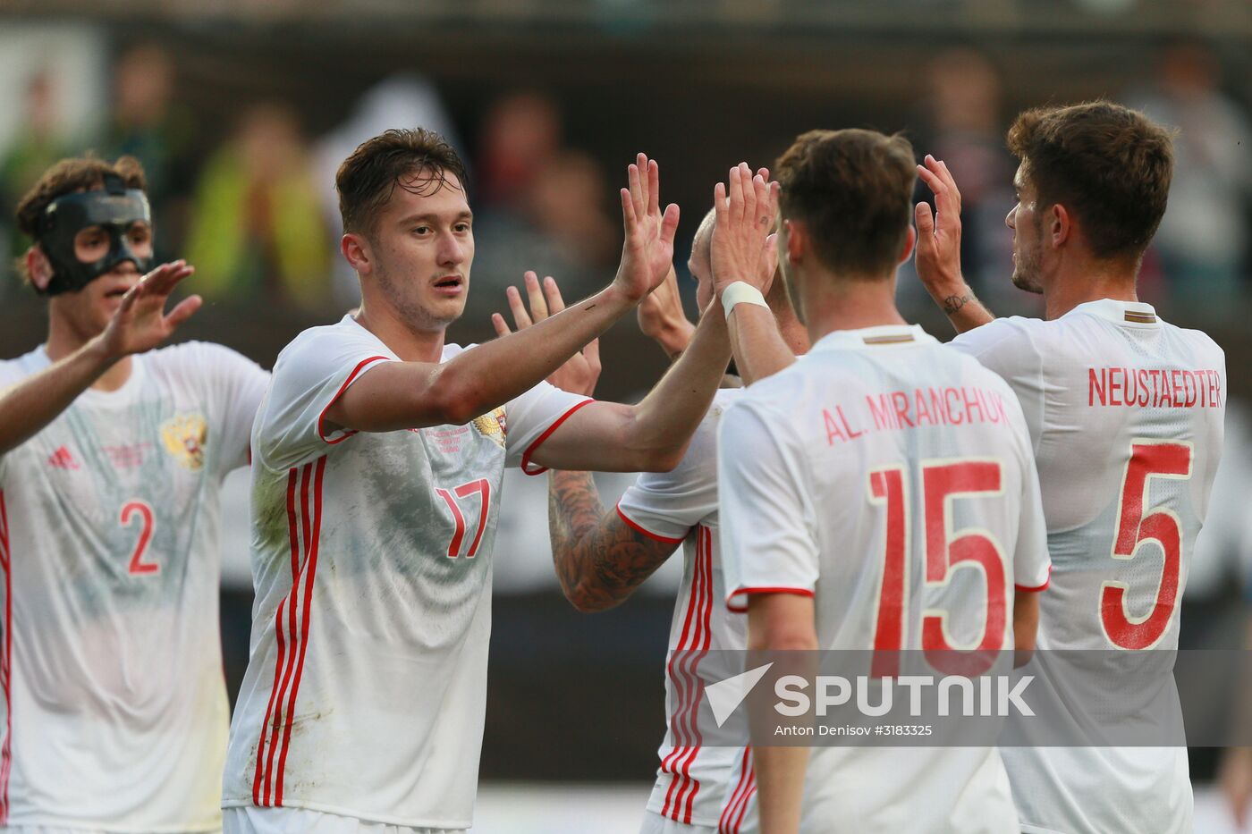 Russian national team vs. Dynamo Moscow friendly football match