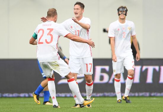 Russian national team vs. Dynamo Moscow friendly football match