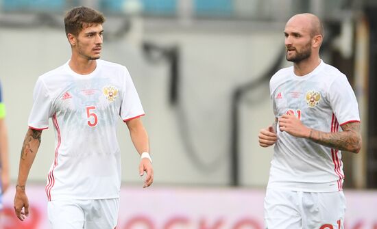 Russian national team vs. Dynamo Moscow friendly football match