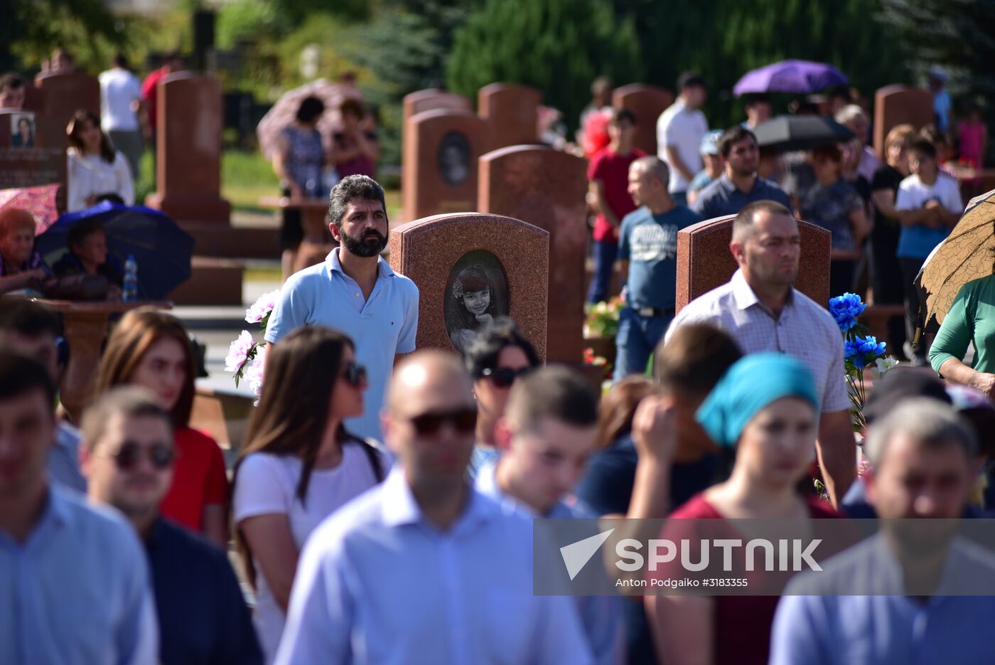 Memorial events in Beslan