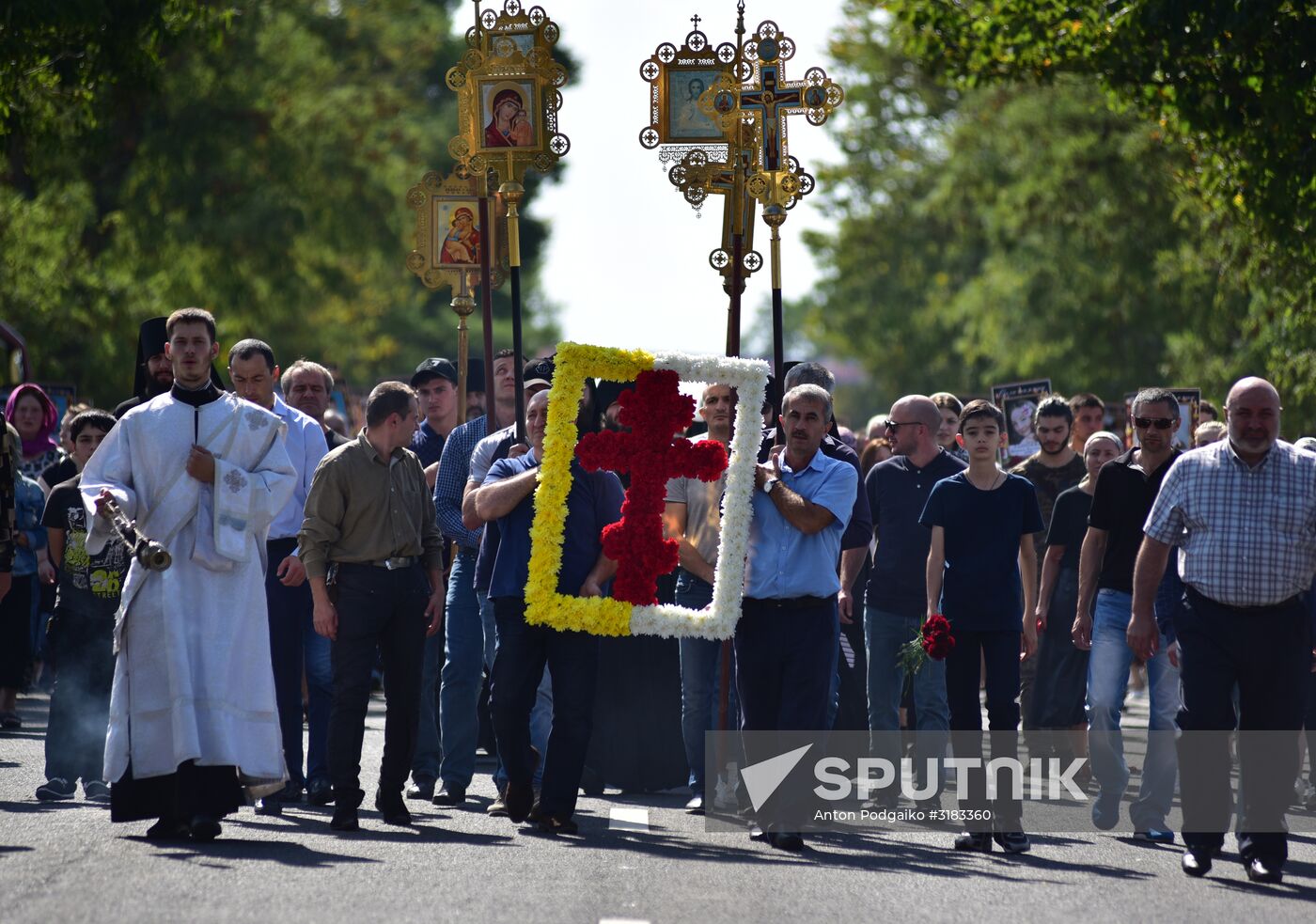 Memorial events in Beslan