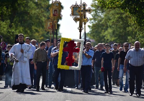 Memorial events in Beslan