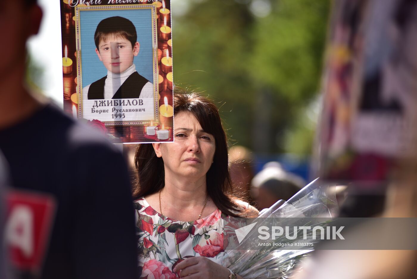 Memorial events in Beslan