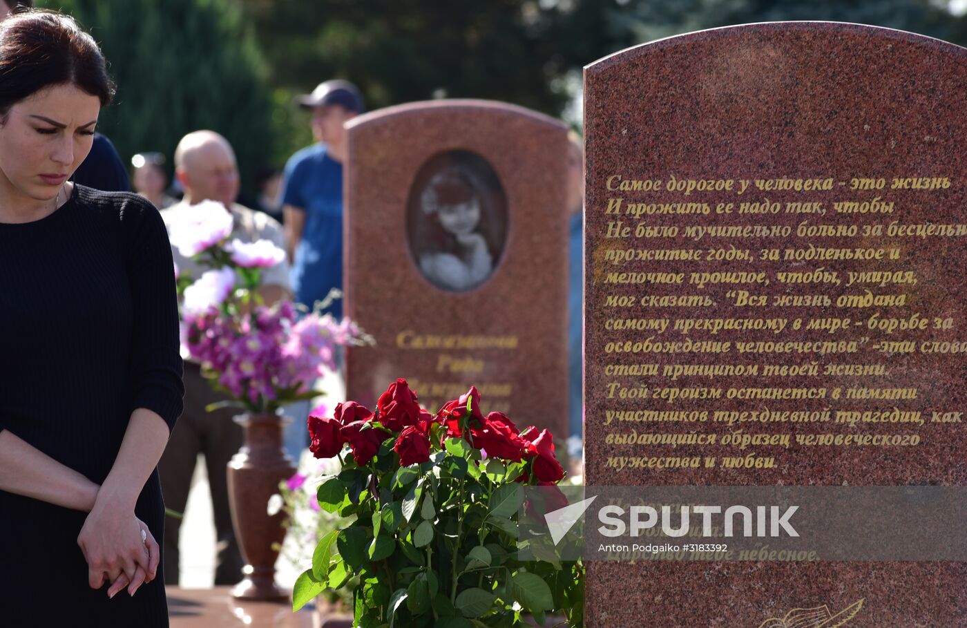 Memorial events in Beslan
