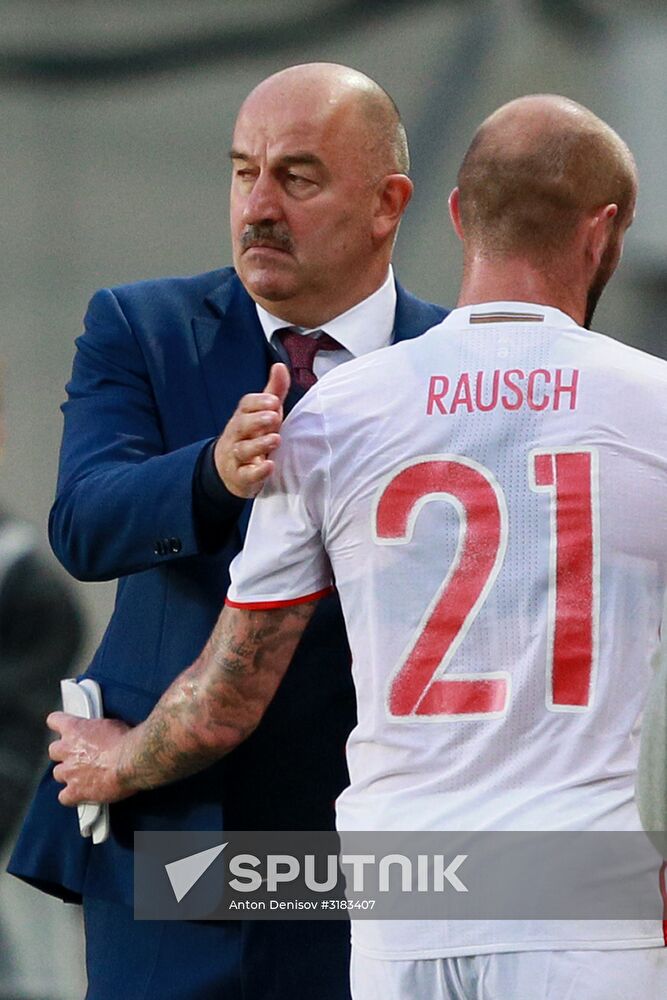 Russian national team vs. Dynamo Moscow friendly football match