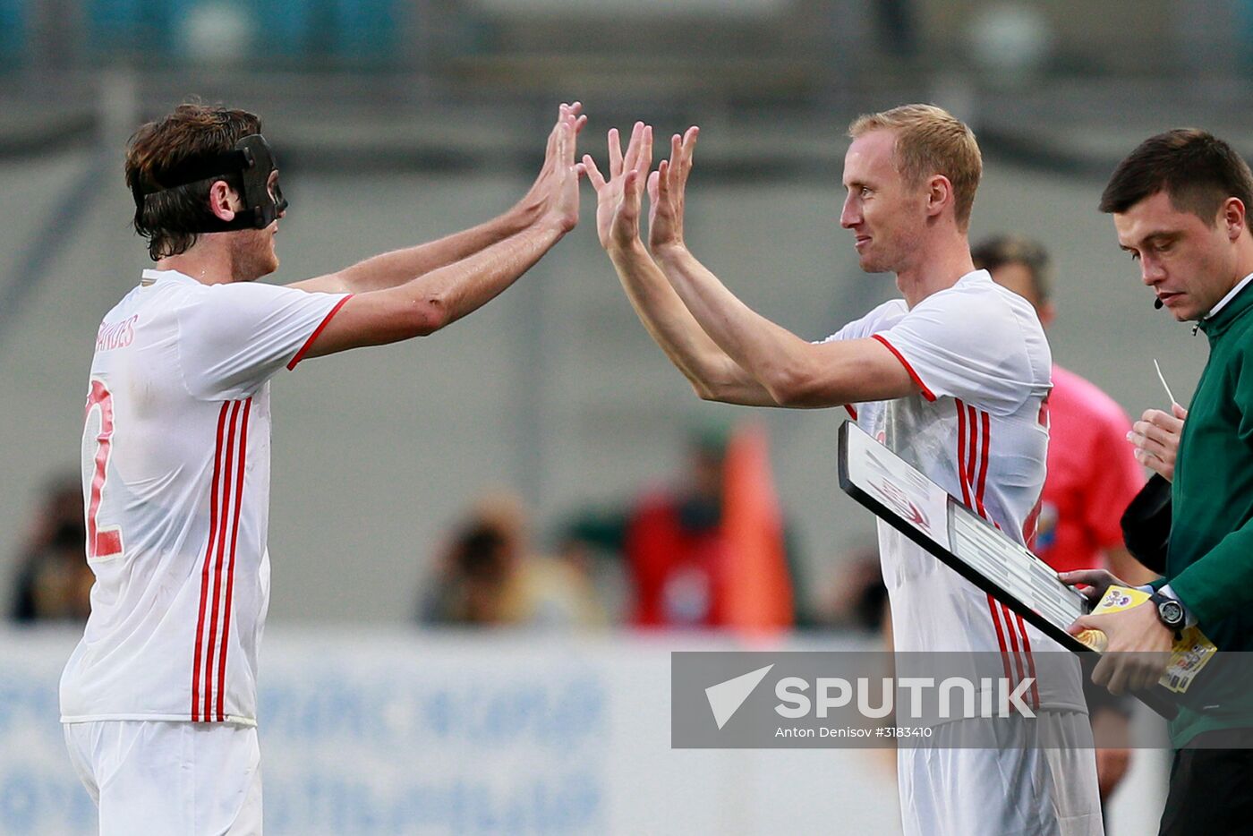 Russian national team vs. Dynamo Moscow friendly football match
