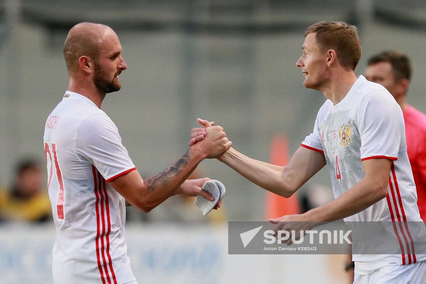 Russian national team vs. Dynamo Moscow friendly football match