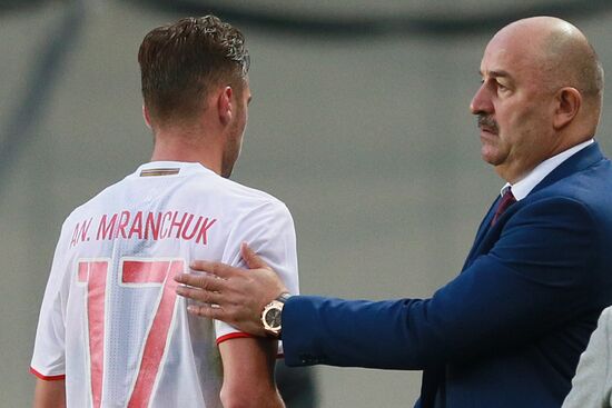 Russian national team vs. Dynamo Moscow friendly football match