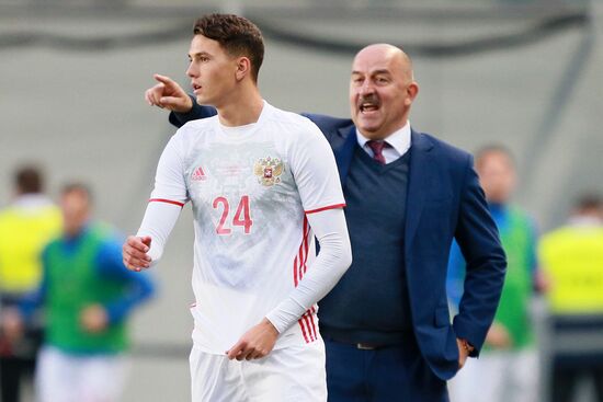 Russian national team vs. Dynamo Moscow friendly football match