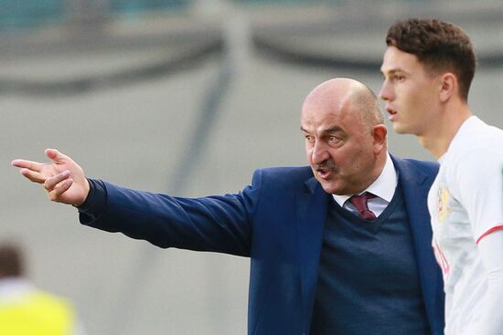 Russian national team vs. Dynamo Moscow friendly football match