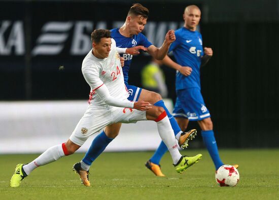 Russian national team vs. Dynamo Moscow friendly football match