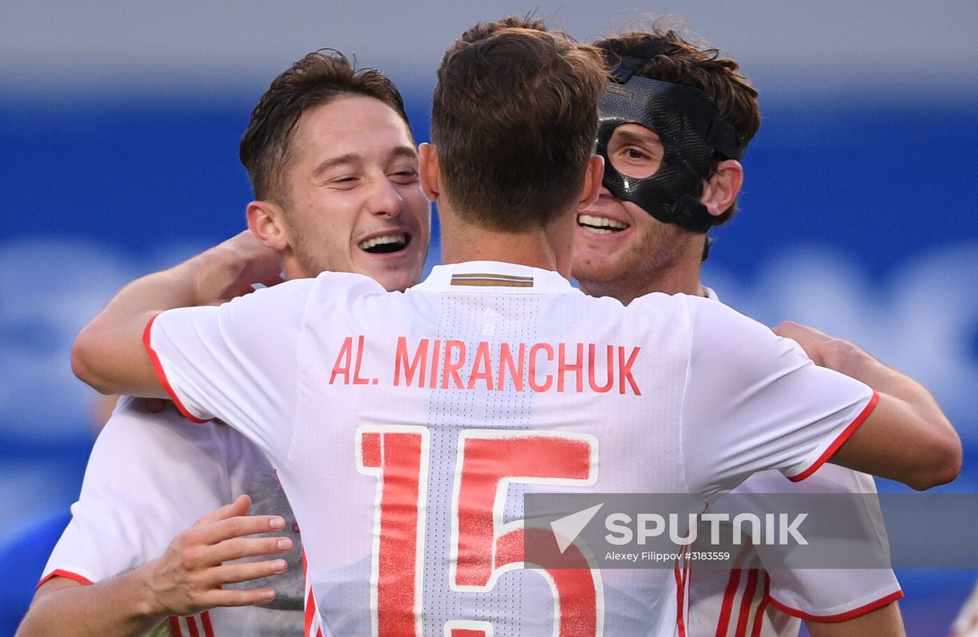 Russian national team vs. Dynamo Moscow friendly football match