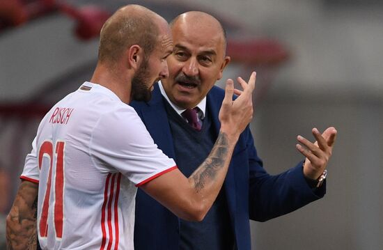 Russian national team vs. Dynamo Moscow friendly football match