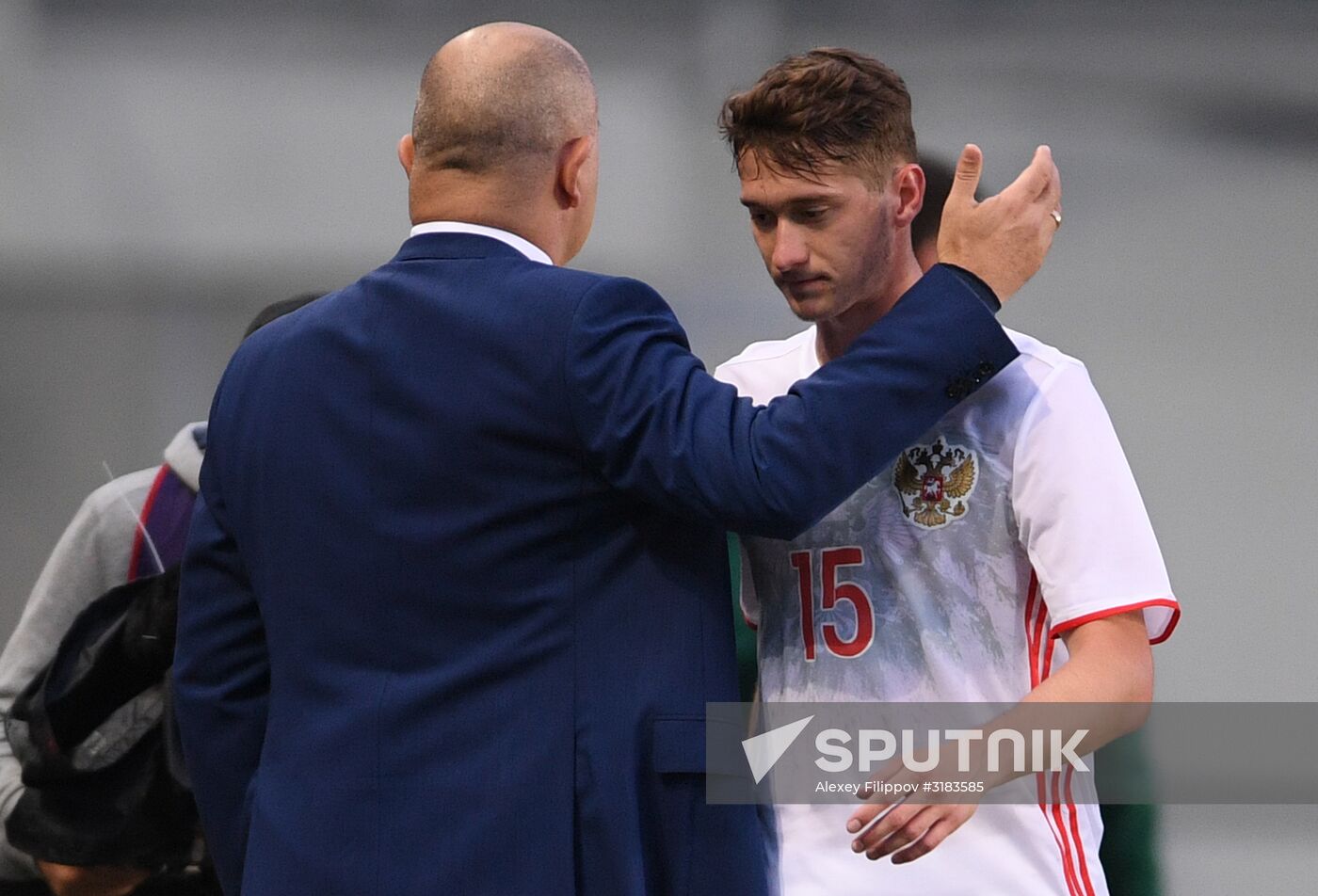 Russian national team vs. Dynamo Moscow friendly football match