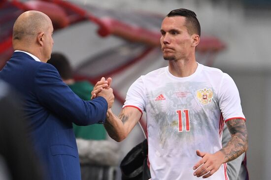 Russian national team vs. Dynamo Moscow friendly football match