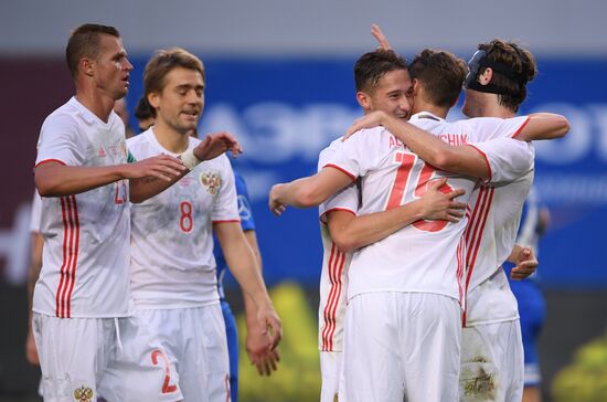 Russian national team vs. Dynamo Moscow friendly football match