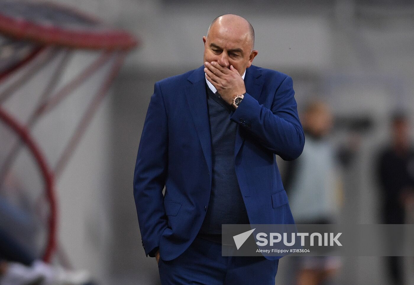 Russian national team vs. Dynamo Moscow friendly football match