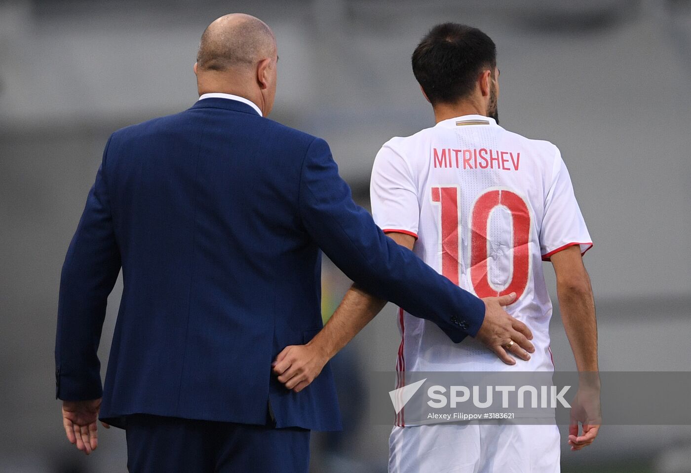 Russian national team vs. Dynamo Moscow friendly football match