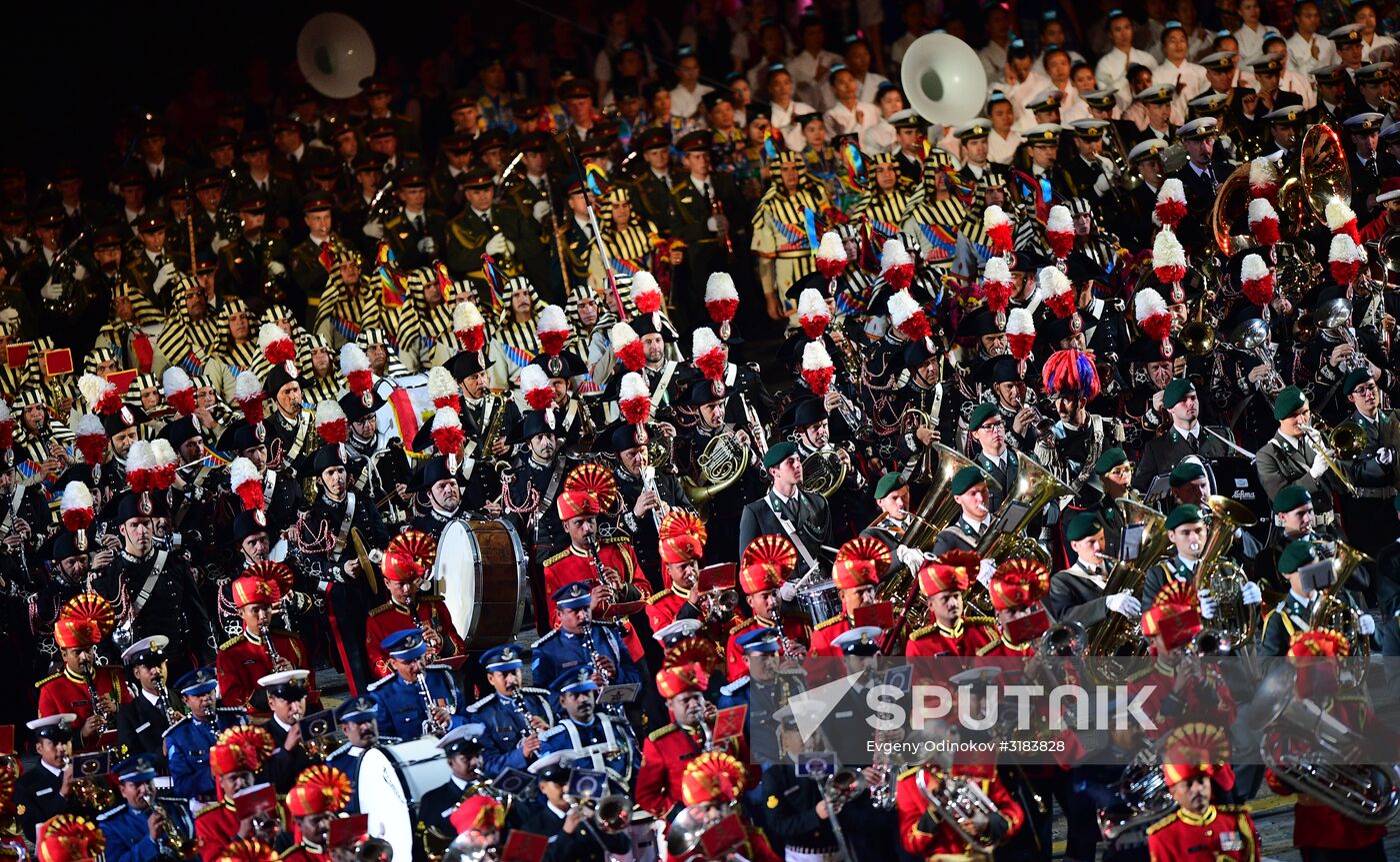 Spasskaya Tower International Military Music Festival closing ceremony