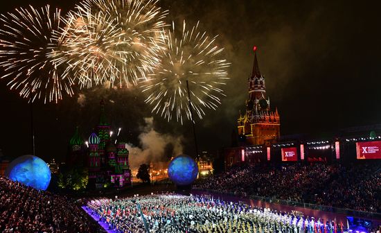 Spasskaya Tower International Military Music Festival closing ceremony