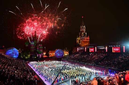 Spasskaya Tower International Military Music Festival closing ceremony