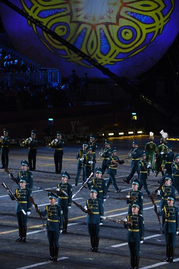 Spasskaya Tower International Military Music Festival closing ceremony