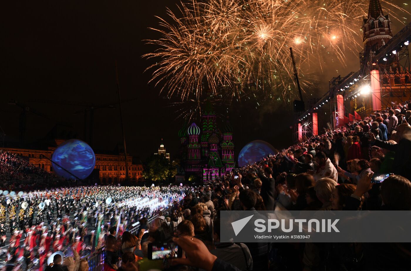 Closing ceremony of Spasskaya Tower Festival