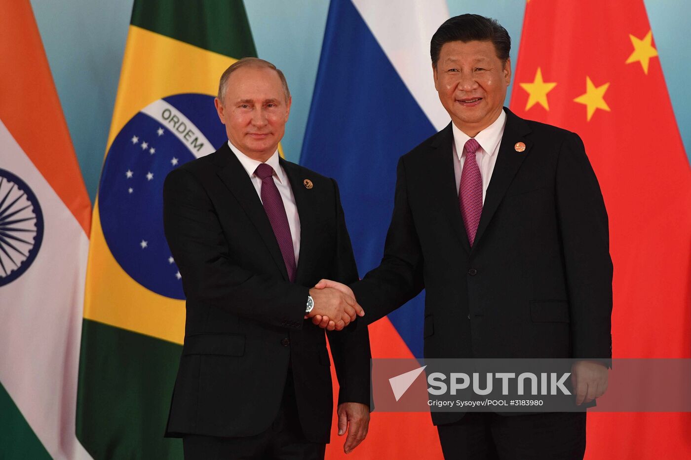 Russian President Vladimir Putin participates in BRICS summit