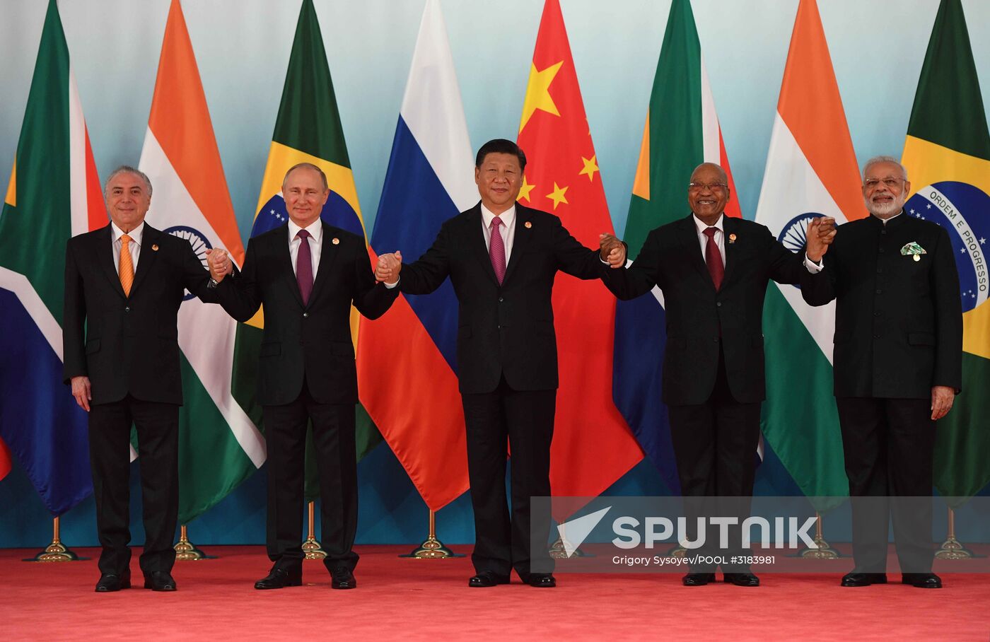 Russian President Vladimir Putin participates in BRICS summit