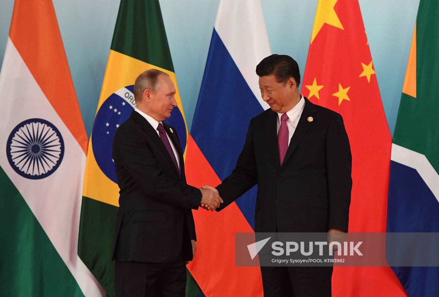 Russian President Vladimir Putin participates in BRICS summit