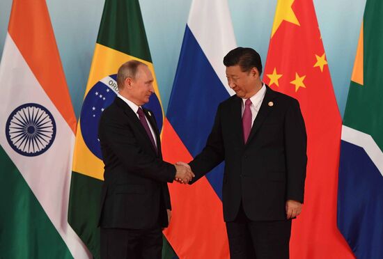 Russian President Vladimir Putin participates in BRICS summit